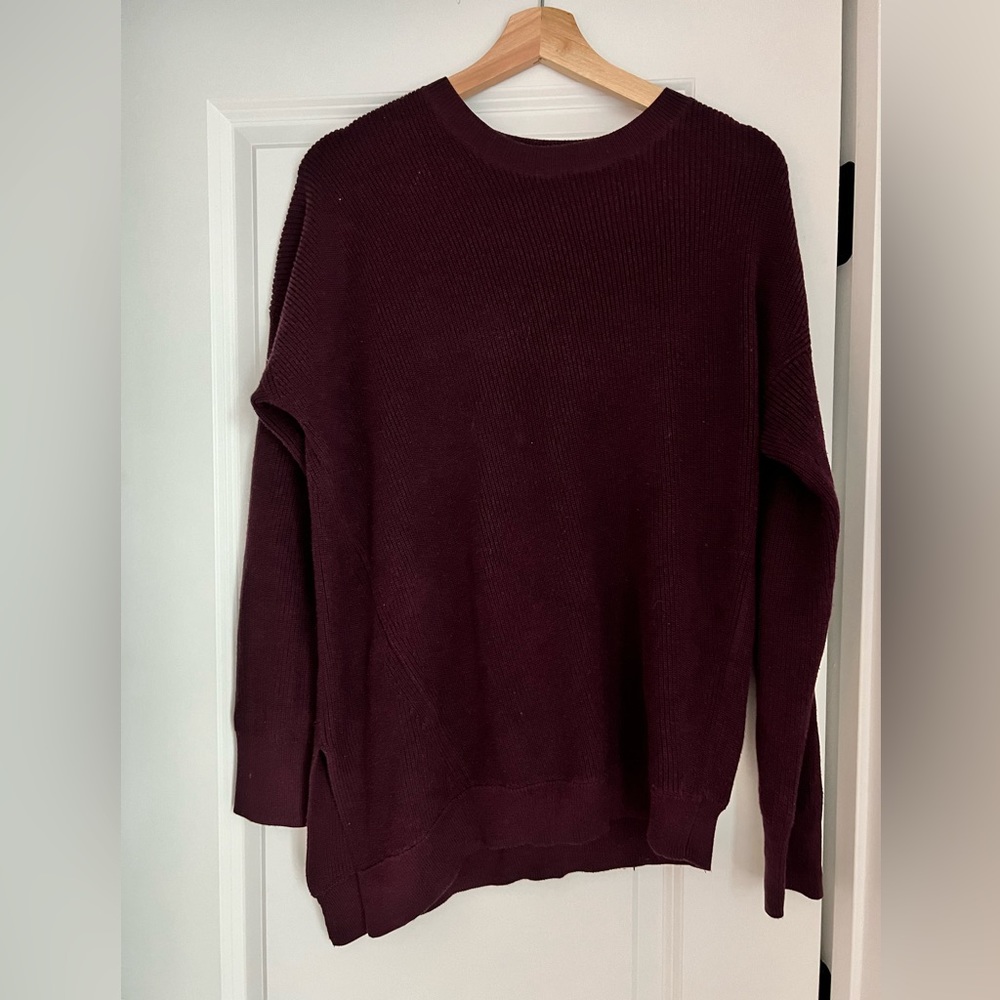 Athleta asymmetrical sweater size small